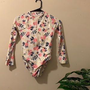 one peice swimsuit with flowers